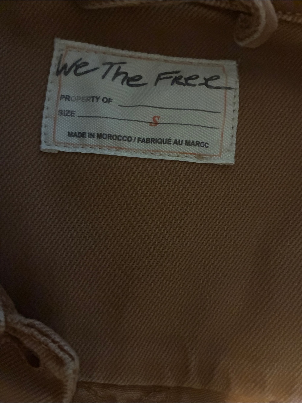 Free People Rust-Tan Jean Jacket - Picture 3 of 7
